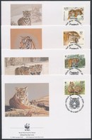 1993 WWF: Szibériai Tigris Sor 4 Db FDC-n Mi 343-346 - Autres & Non Classés