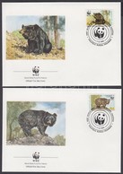 1989 WWF Örvös Medve Sor Mi 759-762 4 FDC - Otros & Sin Clasificación