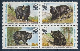 ** 1989 WWF: Medve Négyestömb Mi 759-762 + 4 Db FDC - Andere & Zonder Classificatie