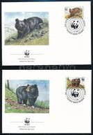 1989 WWF: Medvék Sor 4 Db FDC-n Mi 759-762 - Otros & Sin Clasificación