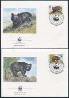 1989 WWF: Medvék Sor Mi 759-762 4 Db FDC-n - Otros & Sin Clasificación