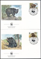 1989 WWF: Örvös Medve Sor Mi 759-762 4 Db FDC-n - Andere & Zonder Classificatie