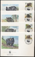 1989 Örvös Medve Sor Mi 759-762 4 FDC - Otros & Sin Clasificación