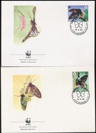 1988 WWF: Pillangó Sor 4 Db FDC-n Mi 574-577 - Other & Unclassified