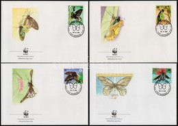 1988 WWF: Pillangó Sor 4 Db FDC-n Mi 574-577 - Otros & Sin Clasificación