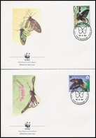 1988 WWF: Pillangó Sor Mi 574-577 4 Db FDC-n - Otros & Sin Clasificación