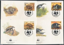 1985 WWF Hangyászok Bélyegek Egy Sorból 4 FDC-n Mi 3854-3857 - Otros & Sin Clasificación