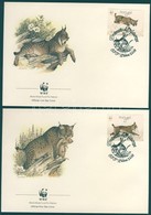 1988 WWF Párducok Sor 4 FDC-n Mi 1741-1744 - Autres & Non Classés