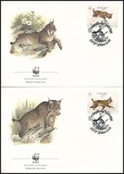 1988 WWF: Ibériai Hiúz Sor 4 Db FDC-n Mi 1741-1744 - Other & Unclassified