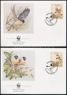 ** 1990 WWF: Madarak Sor 4 FDC-n + Négyescsík Mi 405-408 - Autres & Non Classés