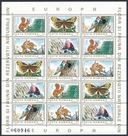 ** 1983 Európai Természetvédelmi övezetek állat- és Növényvilága Kisívsor Mi 3982-3991 - Andere & Zonder Classificatie