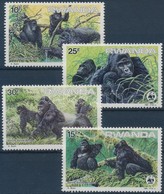 ** 1985 WWF Gorillák Sor Mi 1292-1295 - Autres & Non Classés