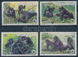 ** 1985 WWF: Gorillák Sor Mi 1292-1295 - Autres & Non Classés