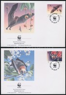 1993 WWF: Repülőkutya Sor Mi 754-757 4 Db FDC-n - Andere & Zonder Classificatie