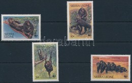 ** 1983 WWF: Csimpánz Sor Mi 713-716 - Other & Unclassified