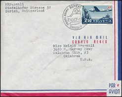 1947 Swissair Első Repülése Mi 479 FDC-n - Other & Unclassified