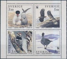 ** 1994 WWF Madarak Bélyegfüzetlap + 4 FDC Mi 1847-1850 + H-Bl 224 - Andere & Zonder Classificatie