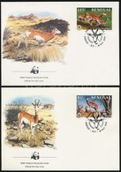 1986 WWF: Dámgazella Sor Mi 875-878 4 Db FDC-n - Autres & Non Classés