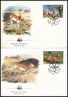 1986 WWF: Gazella Sor Mi 875-878 4 Db FDC-n - Autres & Non Classés