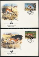 1986 WWF: Gazella Sor Mi 875-878 4 Db FDC-n - Other & Unclassified