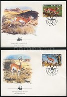 1986 WWF: Gazella Sor Mi 875-878 4 Db FDC-n - Andere & Zonder Classificatie