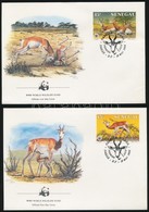 1986 WWF: Gazella Sor Mi 875-878 4 Db FDC-n - Andere & Zonder Classificatie