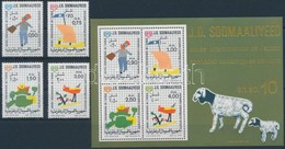 ** 1979 Nemzetközi Gyermekév, Gyermekrajzok Sor + Blokk,
International Year Of Children, Drawings Set + Block
Mi 278-281 - Autres & Non Classés