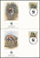 1992 WWF: Speke Gazella Sor Mi 436-439 4 Db FDC-n - Andere & Zonder Classificatie