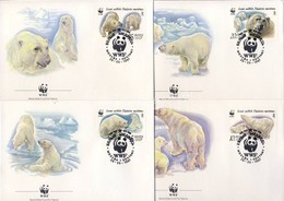 1987 WWF Jegesmedvék FDC Mi 5694-5697 - Otros & Sin Clasificación