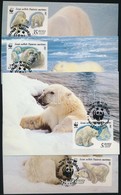 1987 WWF Jegesmedvék Sor Mi 5694-5697 4 CM - Andere & Zonder Classificatie