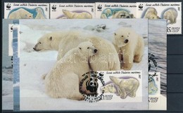 ** 1987 WWF: Jegesmedvék Sor + 4 Db CM + 4 Db FDC Mi 5694-5697 - Andere & Zonder Classificatie