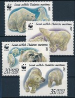 ** 1987 WWF: Jegesmedvék Sor Mi 5694-5697 + 4 FDC - Otros & Sin Clasificación