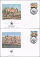 ** 1994 WWF: Vadszamár Sor 4 FDC-n + Sor Mi 471-474 - Other & Unclassified