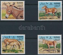 ** 1994 WWF: Vadszamár Sor Mi 471-474 + 4 Db FDC - Otros & Sin Clasificación