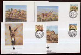 ** 1994 WWF: Vadszamár Sor Mi 471-474 + A Sor 4 Db FDC-n - Autres & Non Classés