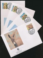 1994 WWF: Vadszamár Sor Mi 471-474 4 Db FDC - Other & Unclassified