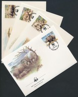 1987 WWF Orrszarvúk Sor Mi 528-531 4 FDC - Other & Unclassified