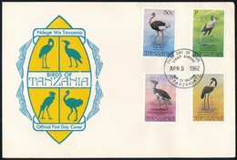 1982 Madarak Sor FDC-n Mi 193-196 - Andere & Zonder Classificatie