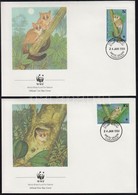 1989 WWF: Törpe Galágó Sor 4 Db FDC-n Mi 545-548 - Andere & Zonder Classificatie
