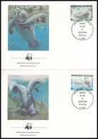 1984 WWF: Manátusz Sor Mi 1763-1766  4db FDC-n - Otros & Sin Clasificación