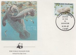 ** 1987 WWF Tengeri Tehén FDC Mi 2042-2045 - Otros & Sin Clasificación