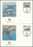 1987 WWF: Tengeri Tehén Sor Mi 2042-2045 4 Db FDC-n - Autres & Non Classés