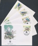 ** 1995 WWF Bütykös Császárgalamb Sor + 4 FDC Mi 210-213 - Autres & Non Classés