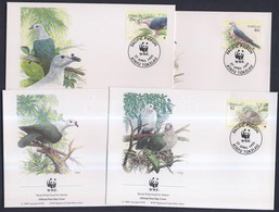 ** 1995 WWF Madarak Sor Mi 210-213 + 4 FDC - Andere & Zonder Classificatie