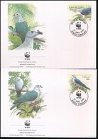 1995 WWF: Bütykős Császárgalamb Sor Mi 210-213 4 FDC-n - Autres & Non Classés