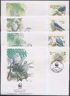 1995 WWF: Madár Sor Mi 210-213 4 Db FDC-n - Other & Unclassified