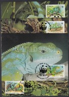 1990 WWF Szalagos Leguán Sor Mi 1140-1143 4 CM - Other & Unclassified