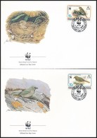 1991 WWF: Madár Sor 4 Db FDC-n Mi 513-516 - Otros & Sin Clasificación