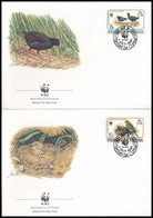 1991 WWF: Madár Sor 4 Db FDC-n Mi 513-516 - Otros & Sin Clasificación