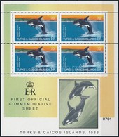 ** 1983 Kardszárnyú Delfin Kisív Mi 636 - Andere & Zonder Classificatie